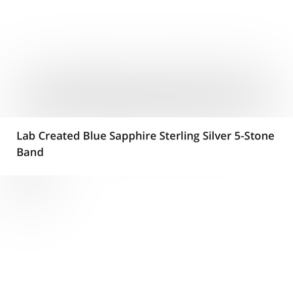 Lab Created Blue Sapphire Sterling Silver 5-Stone
Band - Picture 9 of 9